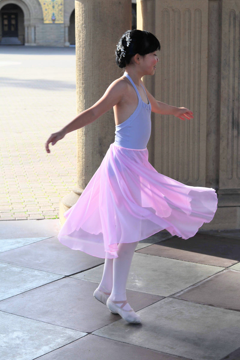 flowy – Princess long skirt Iridescent Dance Chiffon】Rehearsal Products