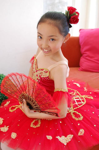 A-4, Red tutu with gold decoration