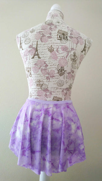 【Lavender tie-dye marble】Pull-on skirt