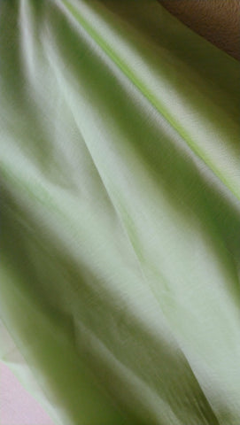 【 Iridescent  moss green & light green Chiffon】Rehearsal long flowy skirt