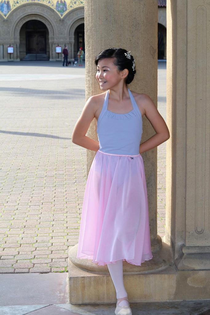 Chiffon】Rehearsal flowy skirt long Iridescent Princess Products Dance –